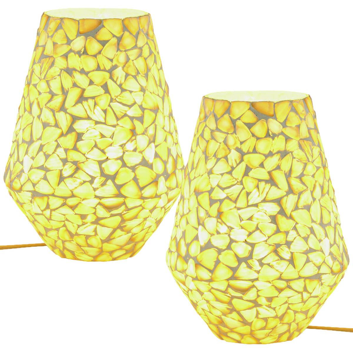 Lot de 2 lampes de table décorati box