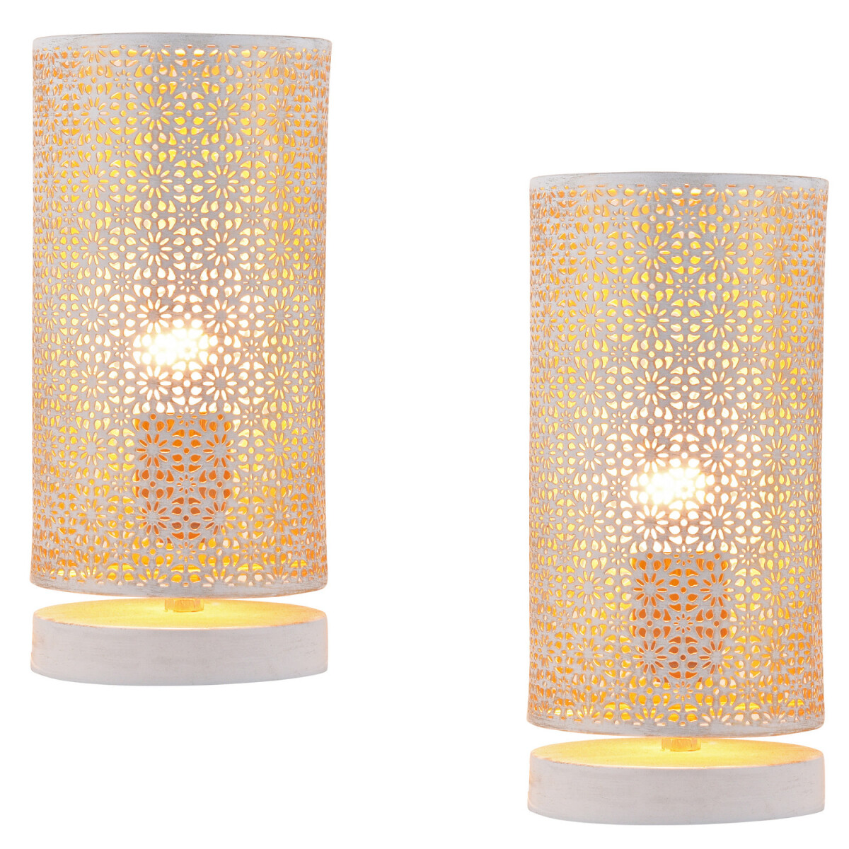 Lot de 2 lampes de table décorati box