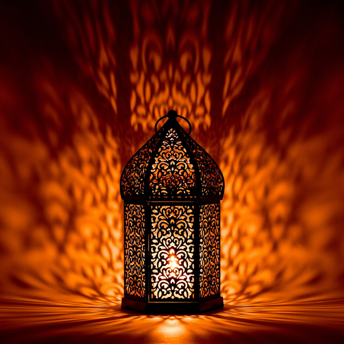 Lanterne décorative orientale, photophore pour bougie