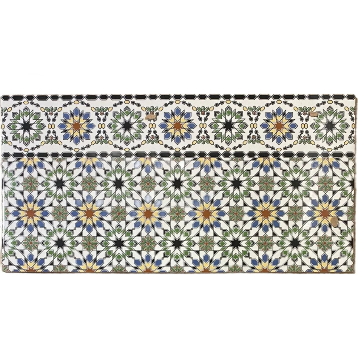 Carrelage mural oriental Bordure Damas 1 box