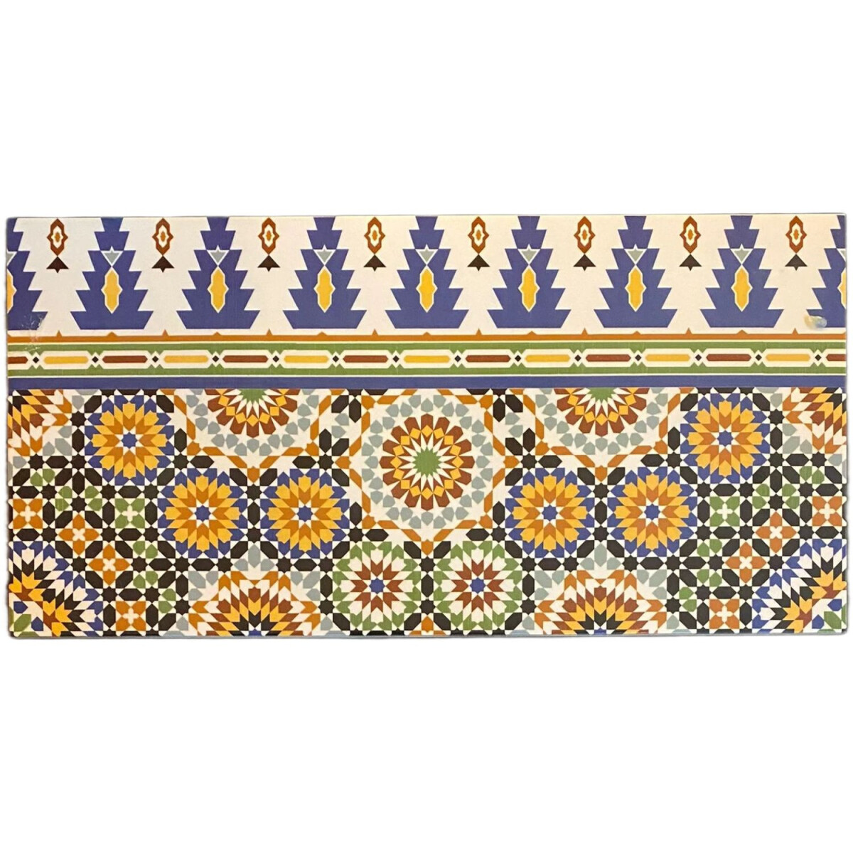 Carreaux muraux orientaux, bordure Damas box