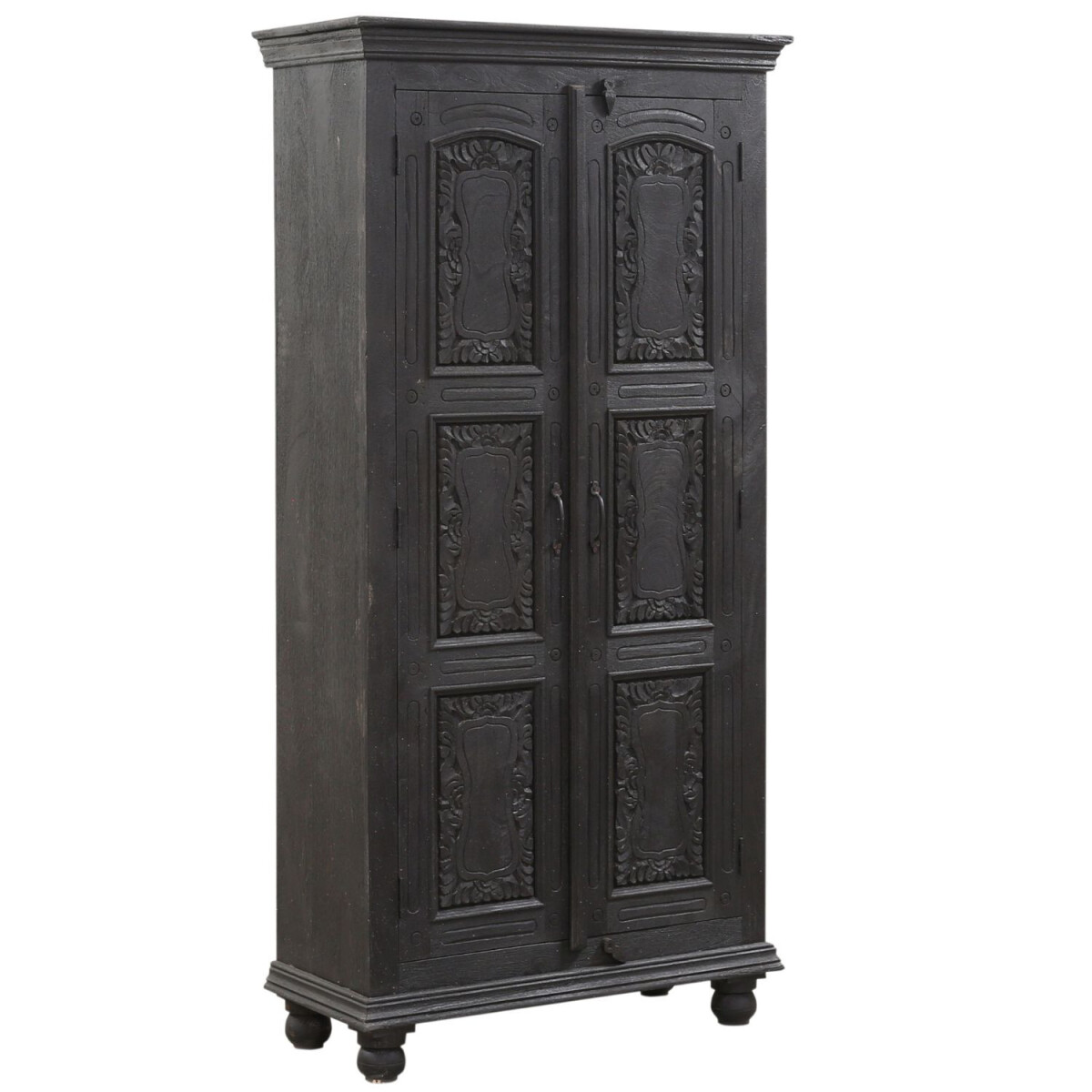 Vintage Deko Highboard Kleiderschrank Schrank Massivholz Som