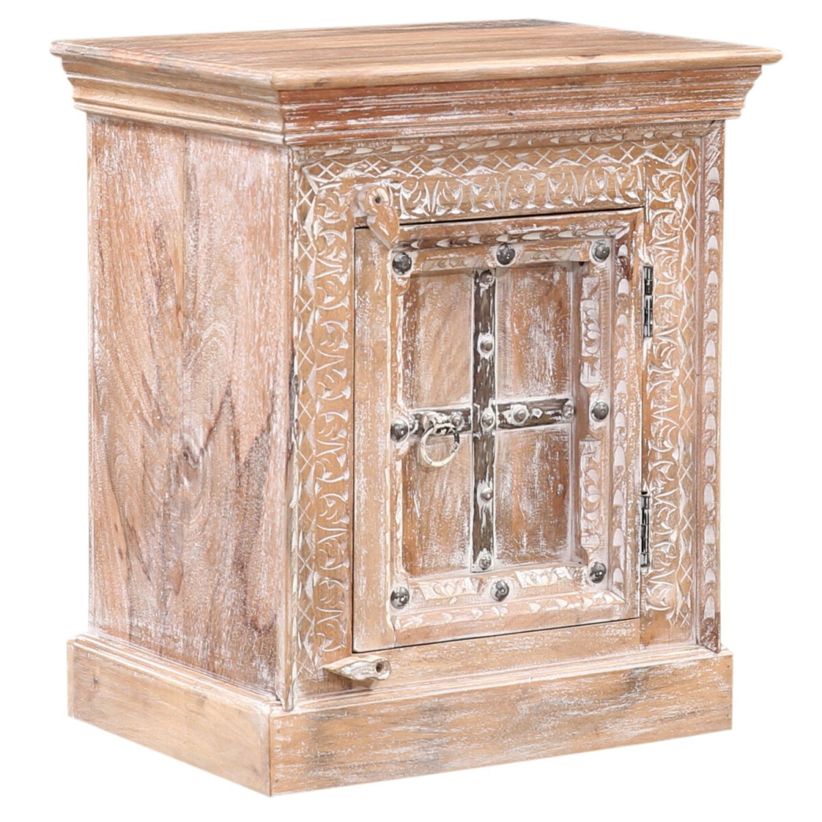 Orientalische Vintage Nachttisch Beistelltisch...