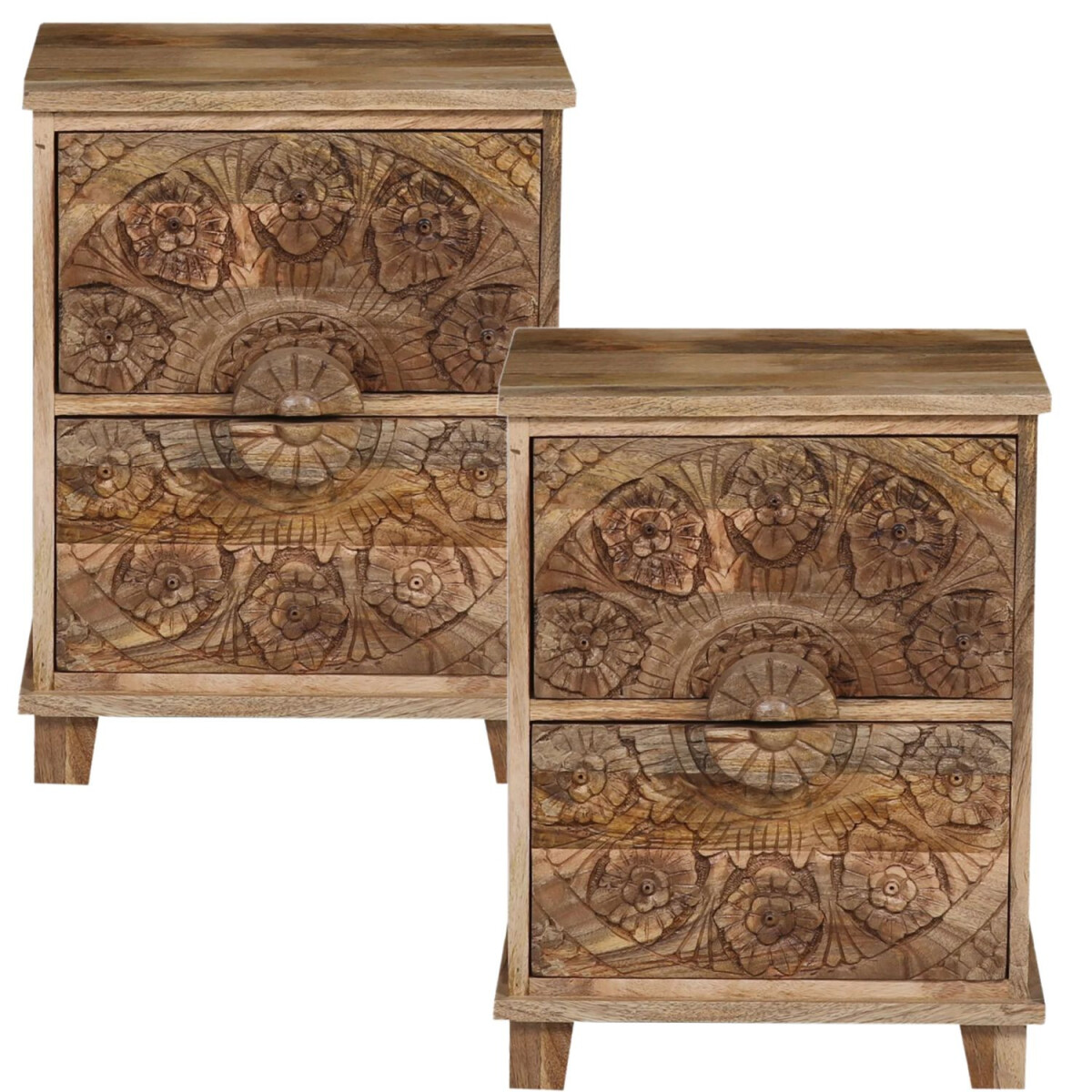 2er Set Skandinavische Möbel Nachttisch Beistelltisch N