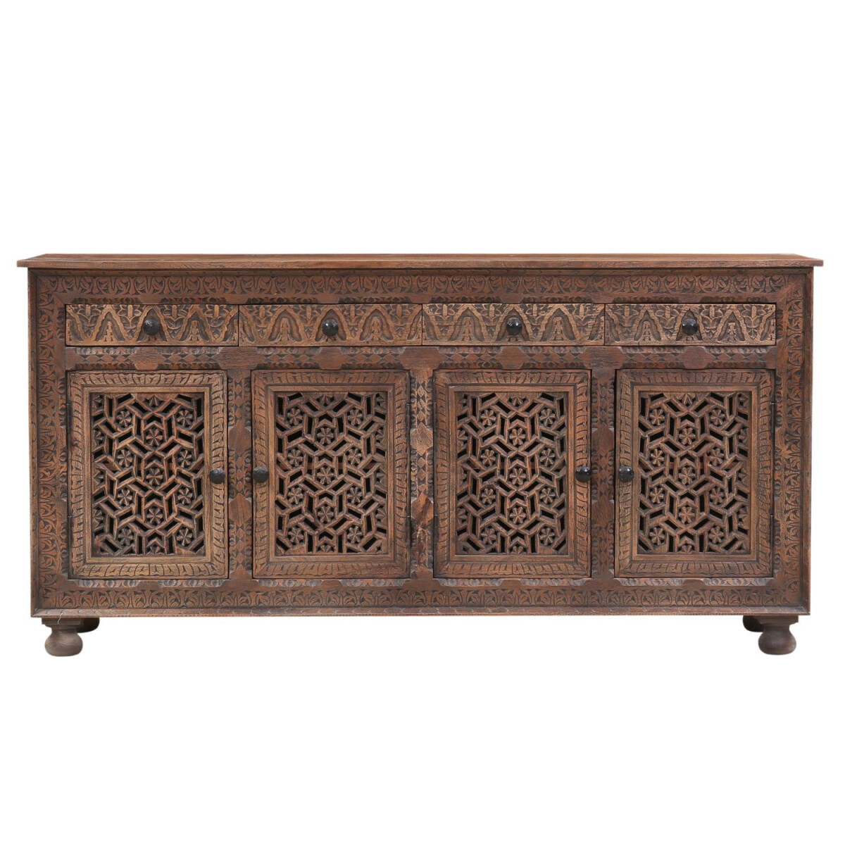 Buffet vintage scandinave Pedro, marron, box