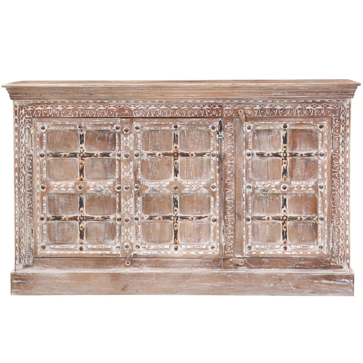 Vintage Sideboard Kommode mit T&uuml;ren aus Holz...