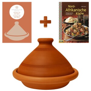 Lot de 2 : tajine touareg Ø 30 cm + livre de...