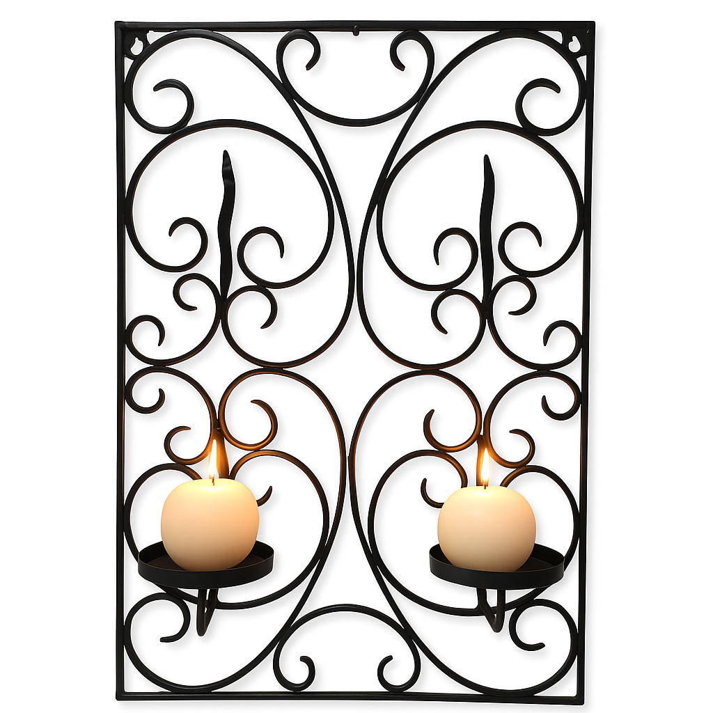 Mediterraner Wandkerzenhalter Kerzenleuchter Araminta gross 