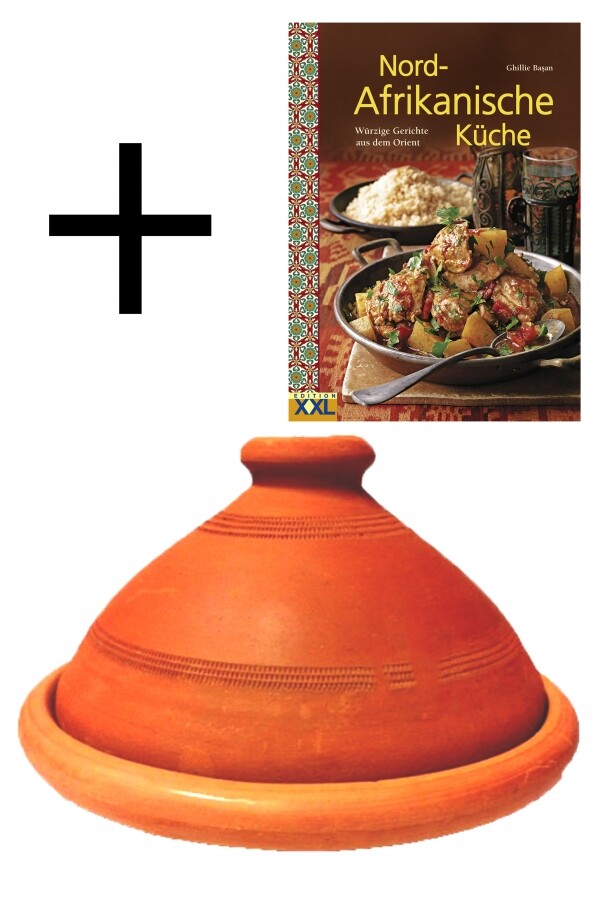 2er Set, ORIGINAL Tajine Tuareg Ø 26 cm + Nord-Afrika