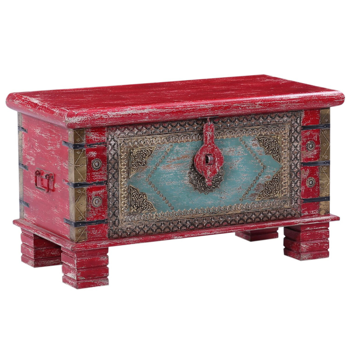 Orientalische Truhe Holztruhe antik Chal box