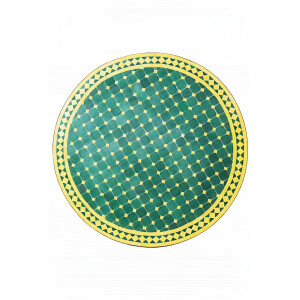 Table en mosaïque marocaine Marrakech, vert et...