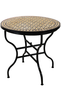 Table en mosaïque marocaine Albaicin, beige et...