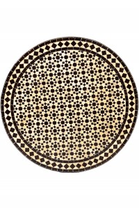Table en mosaïque marocaine Albaicin, beige et...