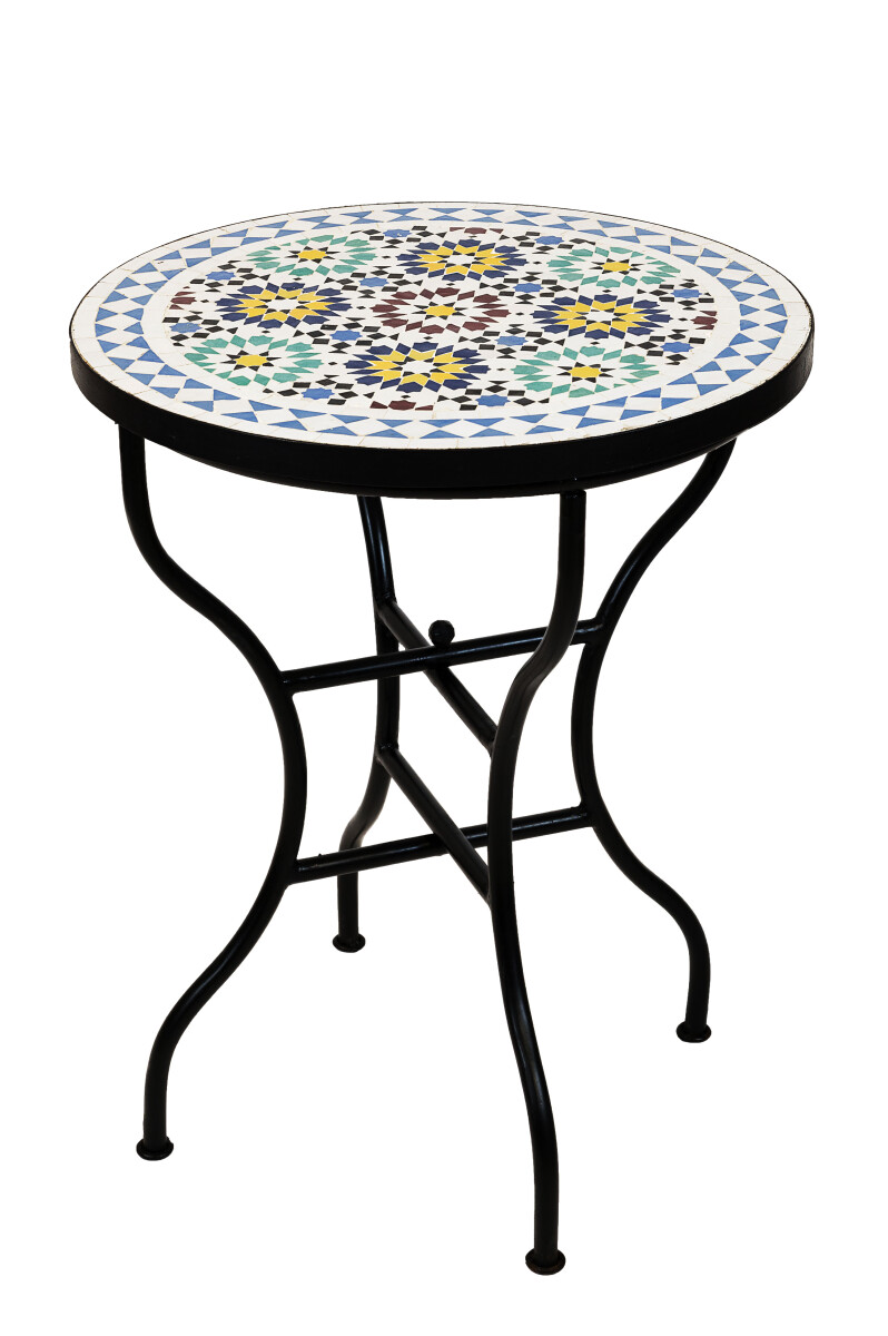 Table en mosaïque marocaine Albaicin, multicolore, &Osl