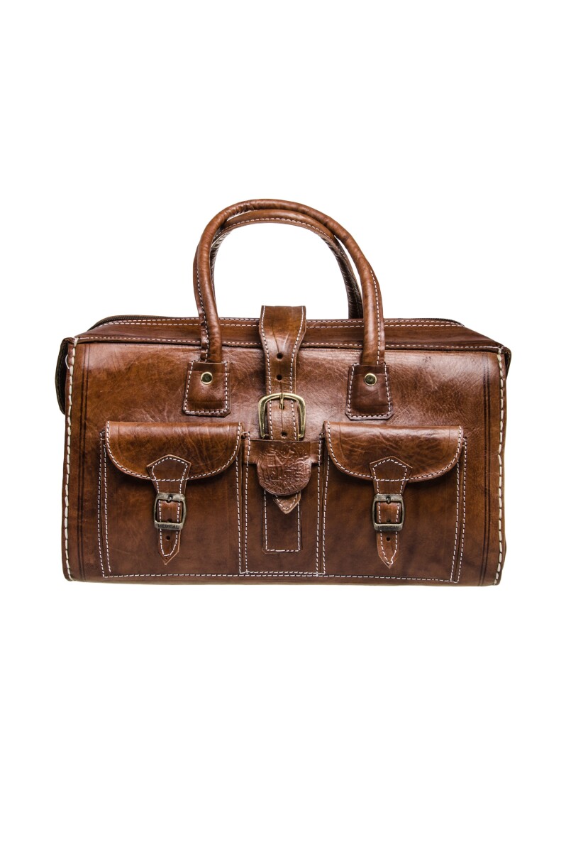 Sac de voyage marocain en cuir Safara -  box