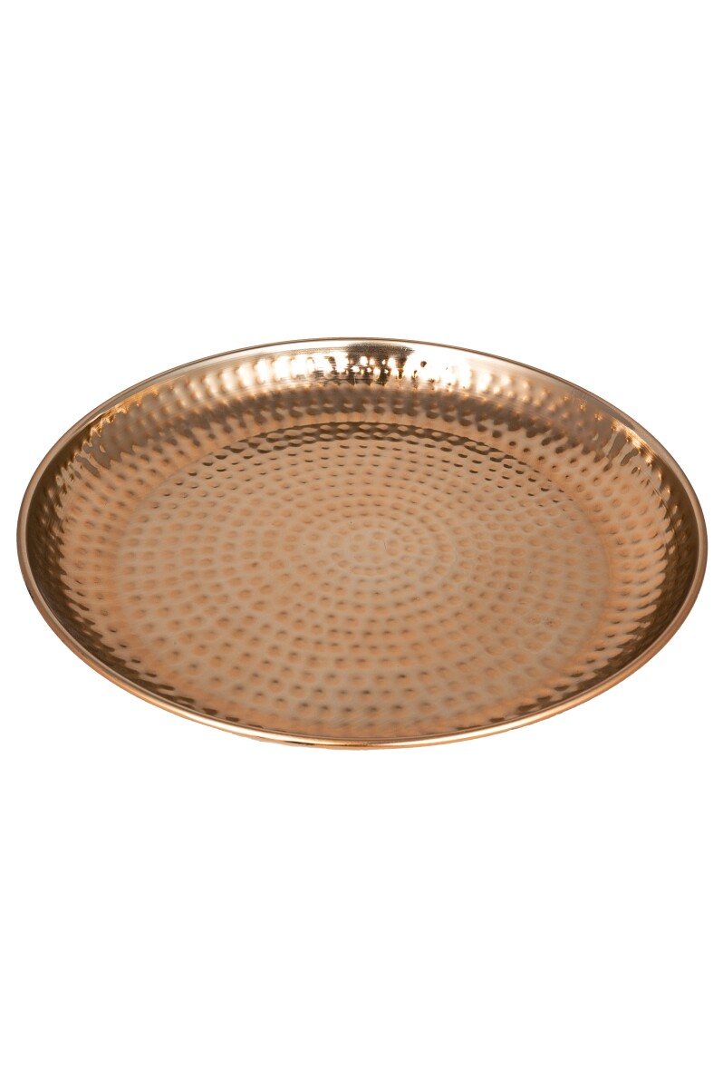 Orientalisches Tablett Schale aus Metall Mia 40cm Kupfer