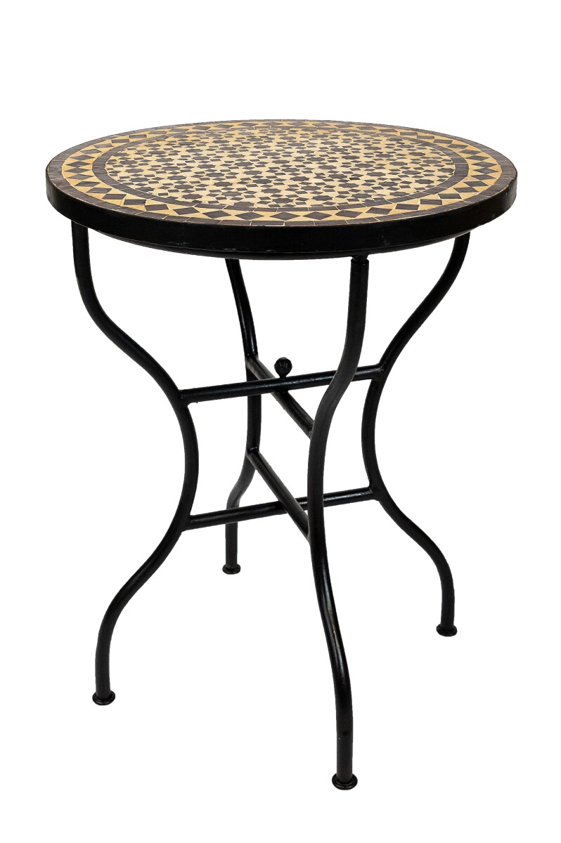 Table en mosaïque marocaine Albaicin, beige-marron, &Os