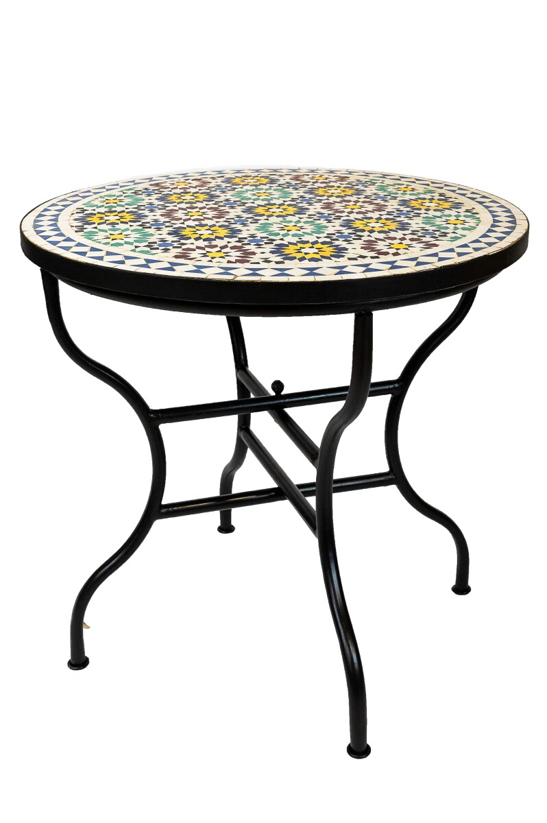 Table en mosaïque marocaine Albaicin, multicolore, 80 c