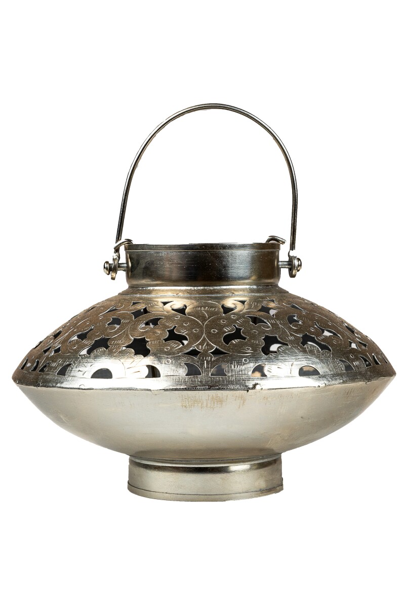 Lanterne de jardin Bouddha argent vieill box