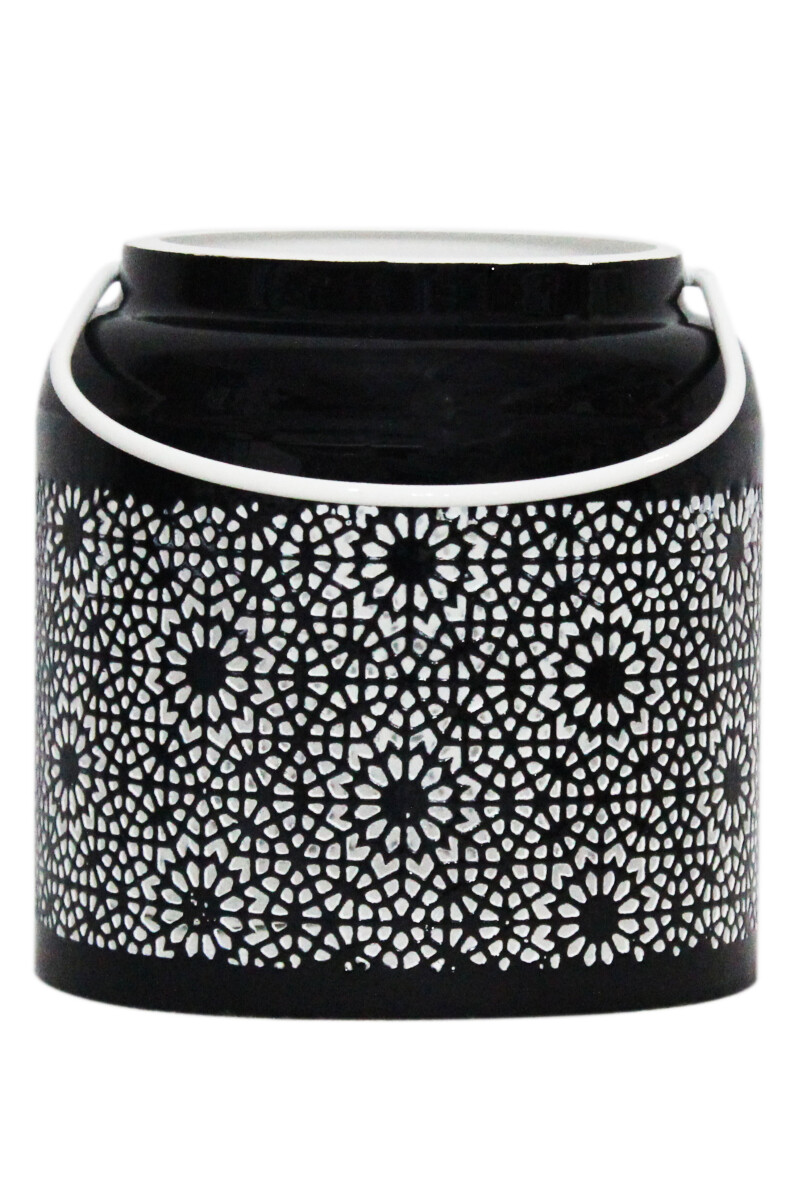 Lanterne orientale indienne Baki, noire