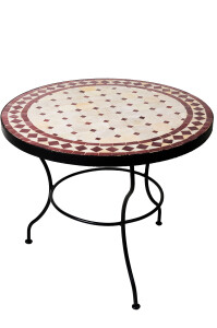 Table marocaine en mosaïque, style Marrakech, beige...