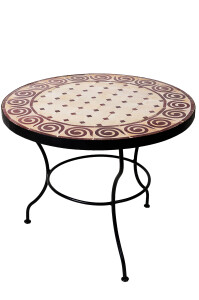 Table en mosaïque marocaine « Spirale »...