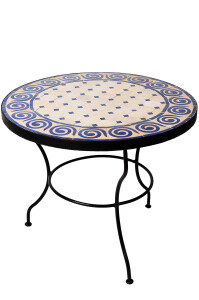 Table en mosaïque marocaine « Spirale »...