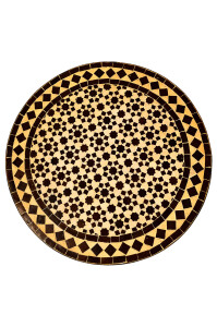 Table en mosaïque marocaine Albaicin, beige et...
