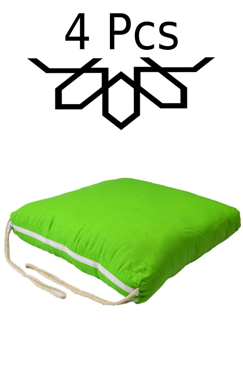 4x Mediterranes Stuhlkissen Sitzlauflage Softkissen Alejandr