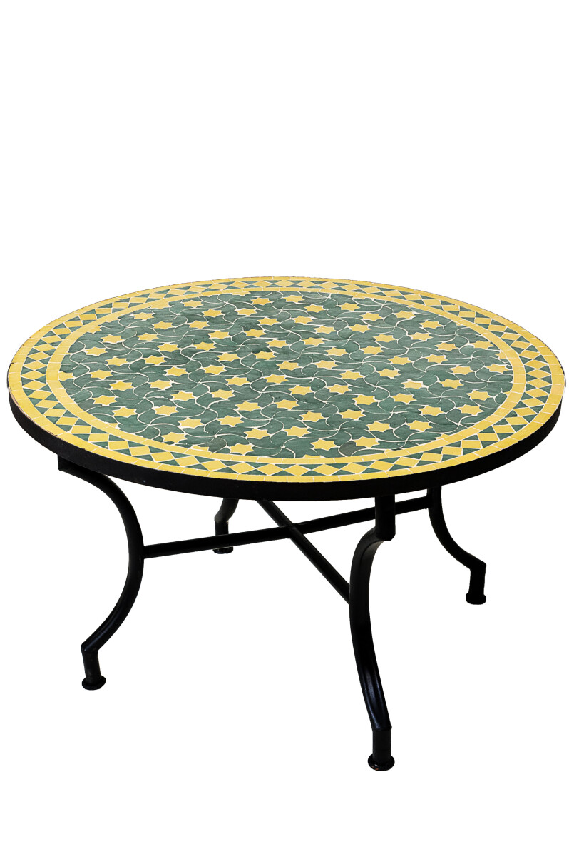 Marokkanischer Mosaiktisch Estrella Gr&u box