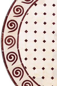 Table en mosaïque marocaine « Spirale »...