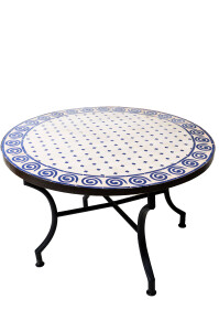 Table en mosaïque marocaine « Spirale »...