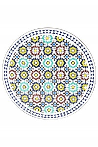 Table en mosaïque marocaine Albaicin multicolore,...