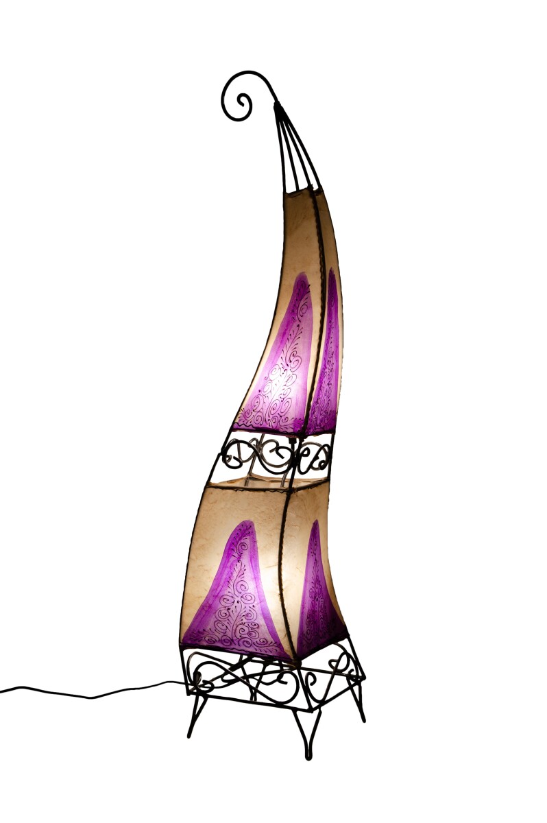 Stehleuchte Ashoura 100cm aus Leder | Ma box