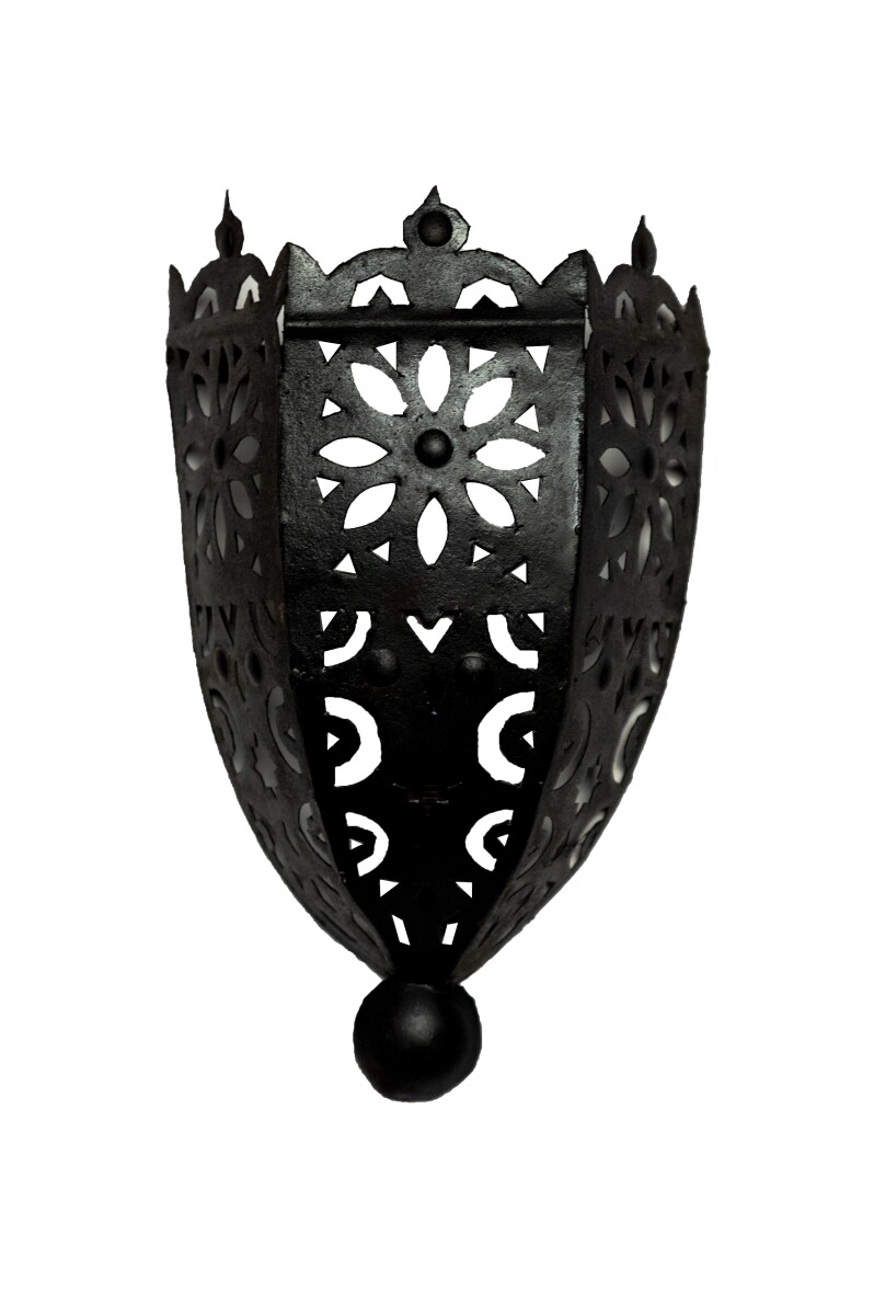 Orientalische Wandlampe Badia | Rostpati box