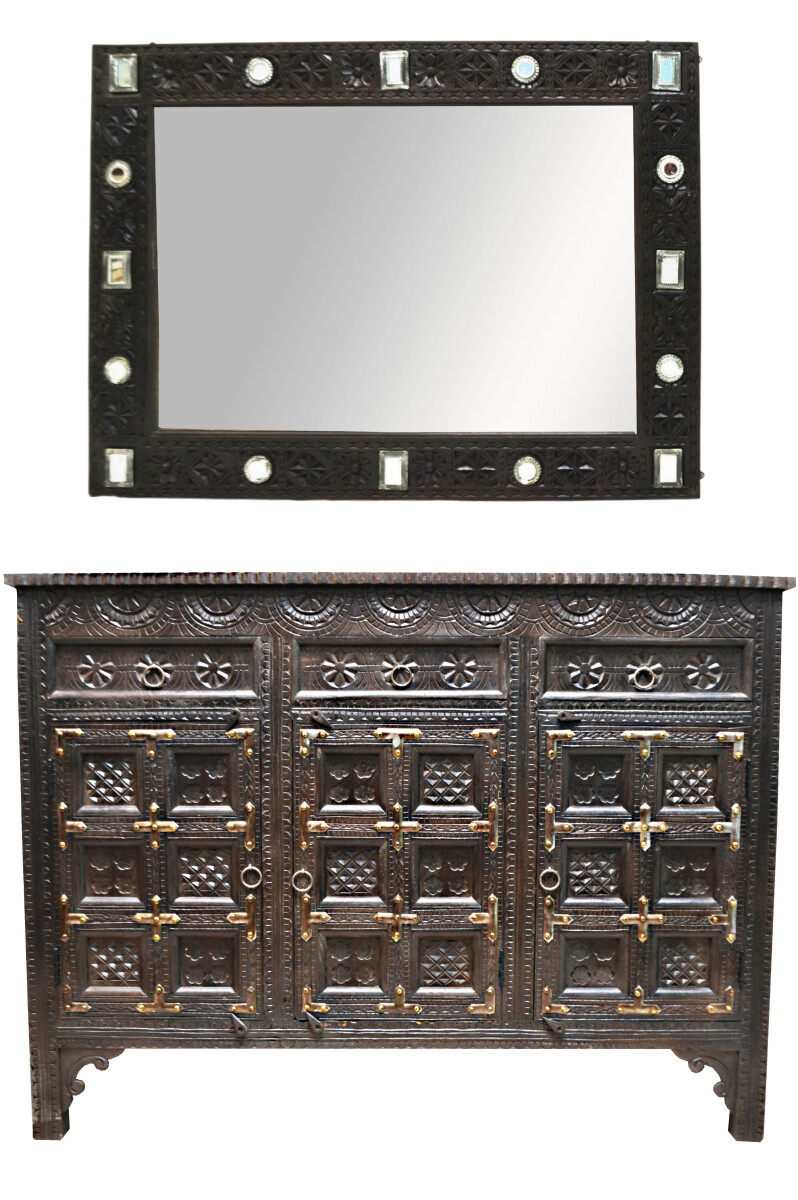 Orientalische Set Sideboard Spiegel Hawa box