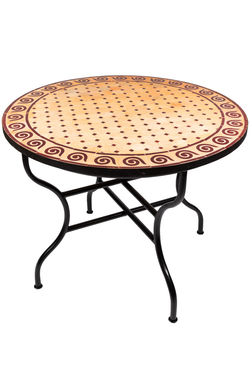 Table en mosaïque marocaine « Spirale » bei