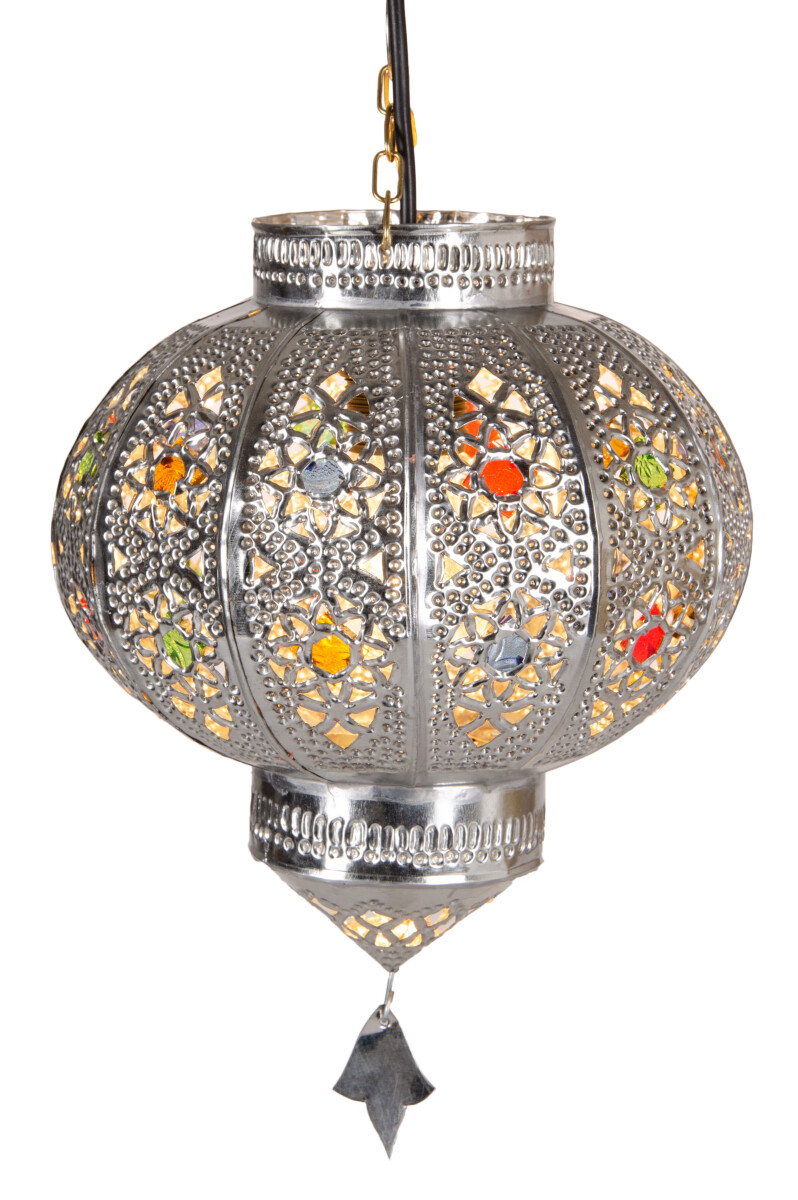 Pendelleuchte Malak Silber 25cm | Marokk box