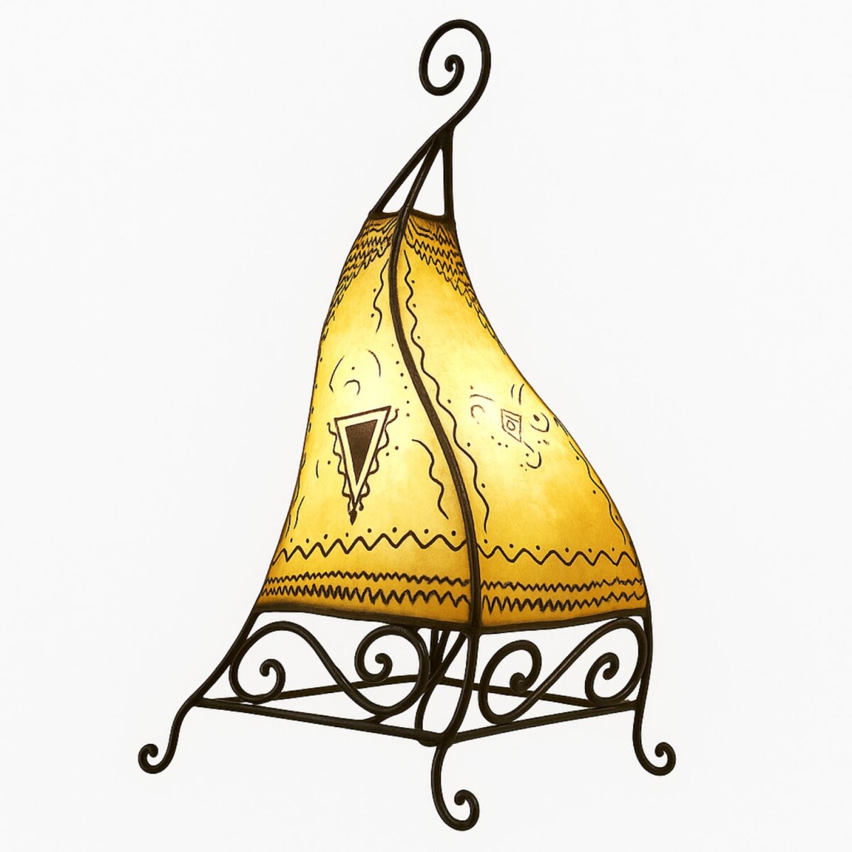 Tischlampe Marrakesch Natur 50cm aus Led box