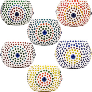 Lot de 6 photophores orientaux Ajan