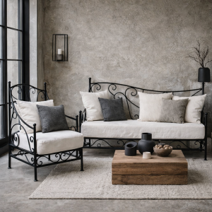 Canapé en fer Murcia 120 cm style...