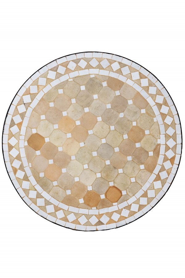 Orient Mosaikplatte marrakesch natur/ Weiß, 60cm