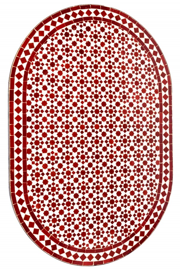 Marokkanische Mosaikplatte Albaicin Weis box