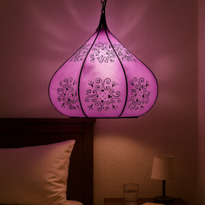 Lampe à henné Kabir Lila 35 cm | Lampe...