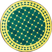 Table en mosaïque marocaine, bleu e 5_2nd