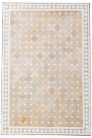 Table en mosaïque marocaine Marrakech, beige et bleu, 120 x 80 cm, hauteur 45 cm